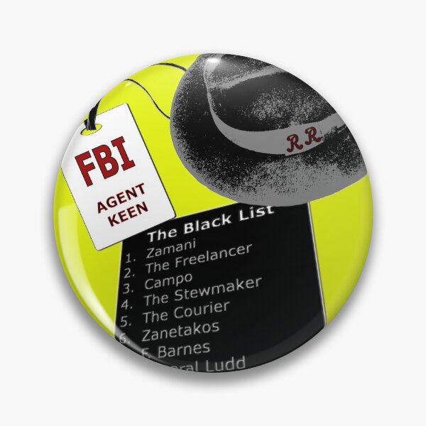 Artikelvorschau, Die Blacklist Top 12 mit RR auf Hut entworfen und verkauft von REDROCKETDINER.