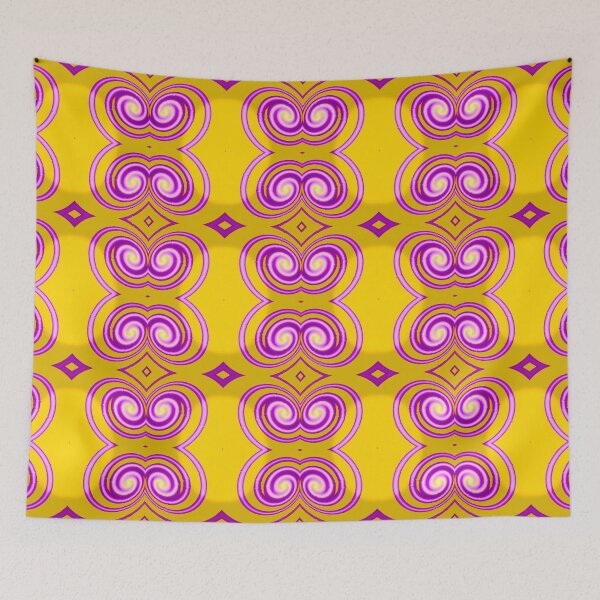 Item preview, Formless yellow and purple spinning and twirling lyrical abstract by Code03 designed and sold by Code03.