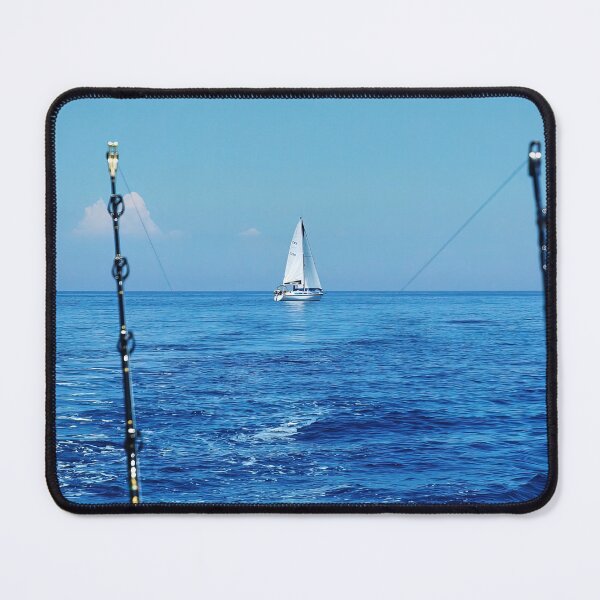 Item preview, Fishing the blue designed and sold by Kiran-Fine-Art.