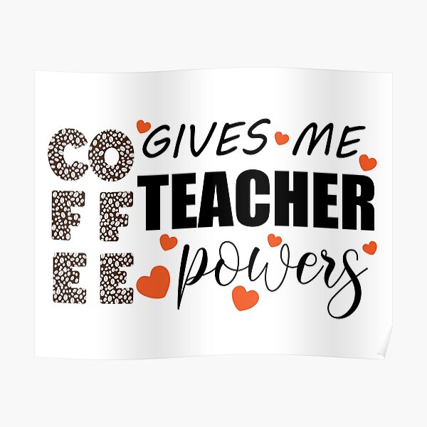 Perfect gifts for teachers! for school friends who are engaged in education Poster