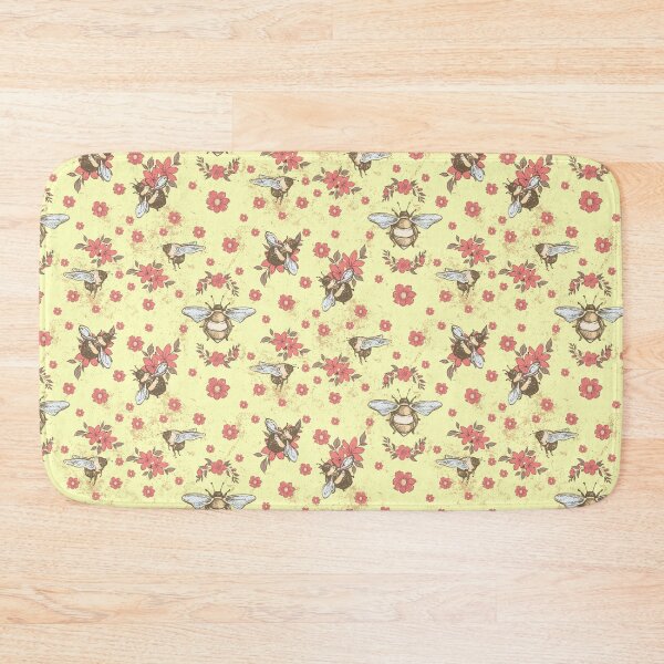 Item preview, Vintage Bumble Bee and Flower Pattern designed and sold by Vimbuy.