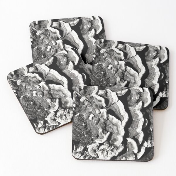 Item preview, Wild Mushroom Pattern Black & White designed and sold by A Fabulous Production.