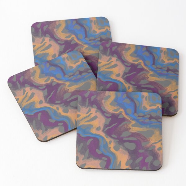 Aperçu de l'œuvre Sunset Fluid Impression artistique créée et vendue par Sheletor.