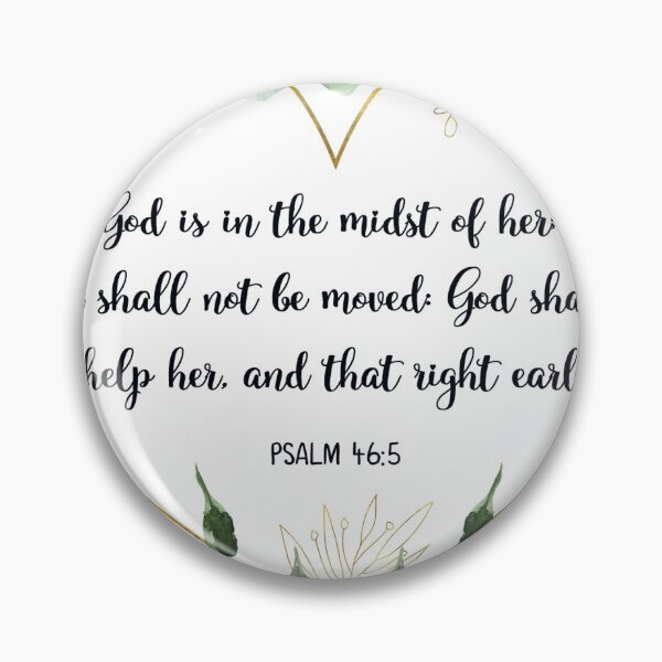 Item preview, God Is In The Midst Of Her, Psalm 46:5, Watercolor Scripture, Bible Verse designed and sold by Dzhenka-Balimez.