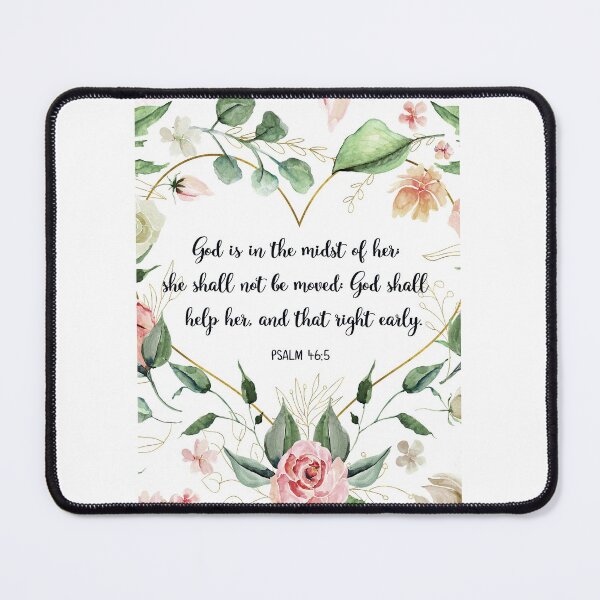 Item preview, God Is In The Midst Of Her, Psalm 46:5, Watercolor Scripture, Bible Verse designed and sold by Dzhenka-Balimez.