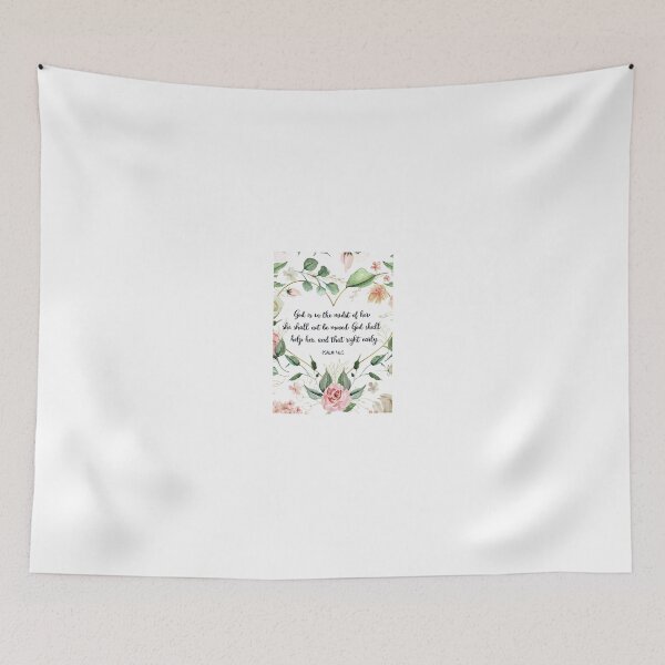 Item preview, God Is In The Midst Of Her, Psalm 46:5, Watercolor Scripture, Bible Verse designed and sold by Dzhenka-Balimez.
