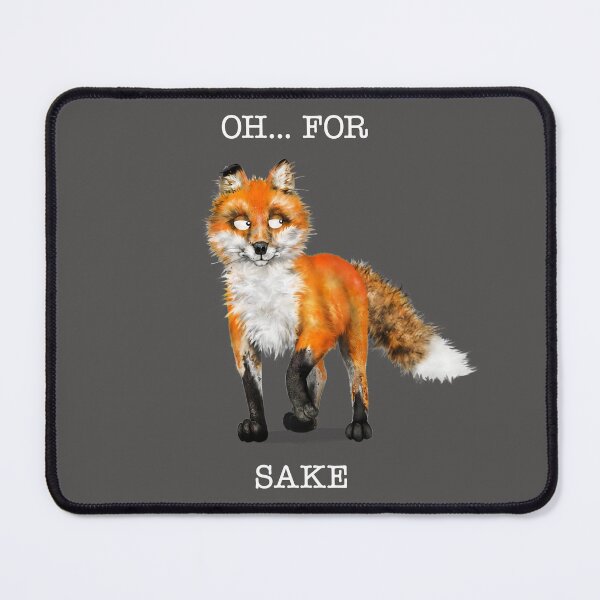 Item preview, Oh... For Fox Sake - Pale Title | Cartoon Fox designed and sold by Snootrac.