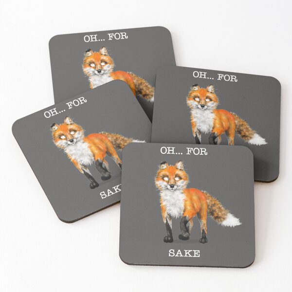 Item preview, Oh... For Fox Sake - Pale Title | Cartoon Fox  designed and sold by Snootrac.