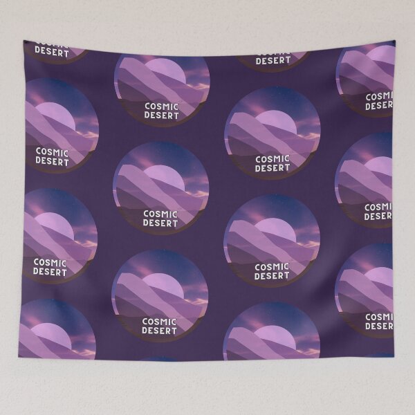 Item preview, Nighttime Cosmic Desert | Purple Galaxy Sticker & TShirt designed and sold by MiaDelelai.