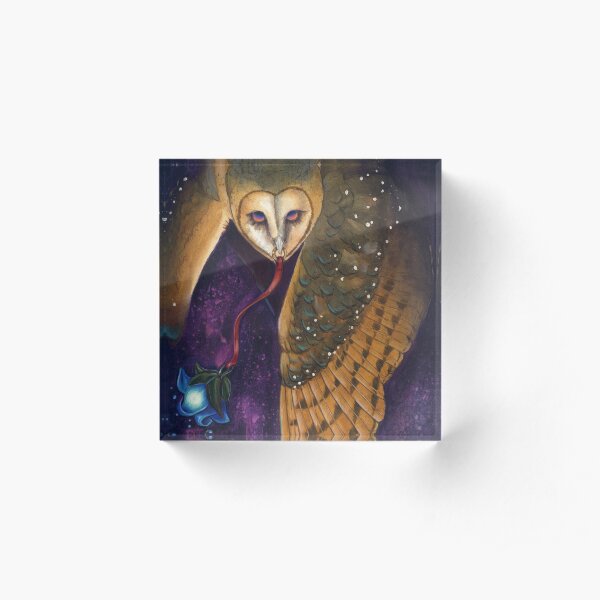 Spirit Owl Acrylic Block