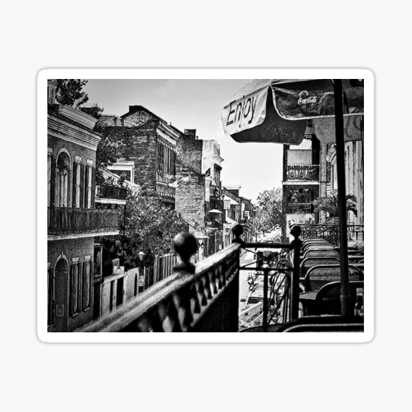 French Quarter Balcony Sticker