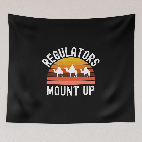 Item preview,  Regulators Mount Up -Vintage Old school Hip Hop Holiday Funny Saying  designed and sold by Vibbin4Life33.