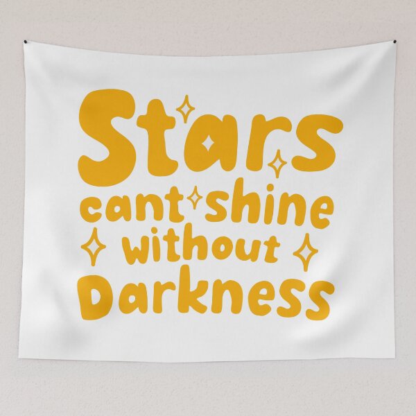 Item preview, Stars Can't Shine Without Darkness Star Sayings Keep Shining designed and sold by StickerbashCo.