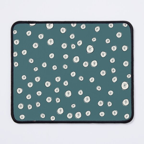 Mulling Spice in Pomander - Organic wheel snowflake dot pattern Mouse Pad