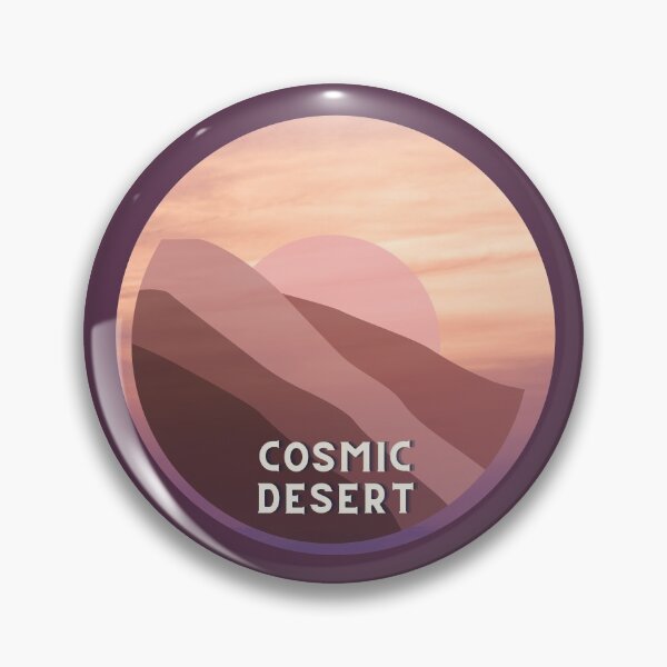 Item preview, Red Sand Cosmic Desert | Yellow & Purple Gradient Sticker designed and sold by MiaDelelai.