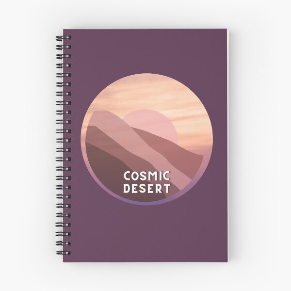 Item preview, Red Sand Cosmic Desert | Yellow & Purple Gradient Sticker designed and sold by MiaDelelai.