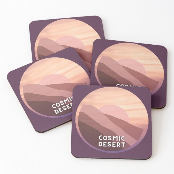 Item preview, Red Sand Cosmic Desert | Yellow & Purple Gradient Sticker designed and sold by MiaDelelai.