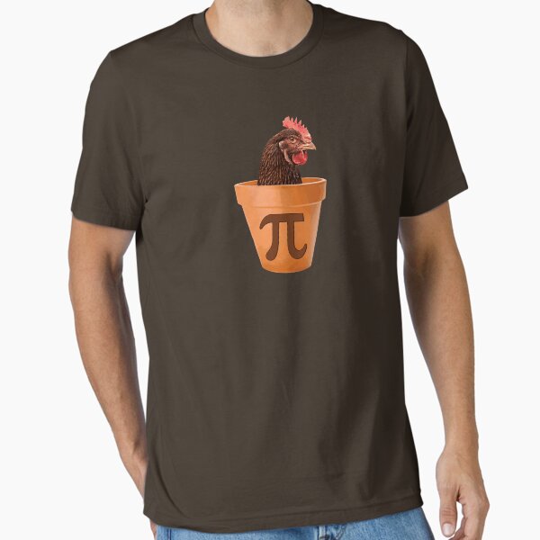 Vista previa del artículo con la obra «Pollo Pi», diseñado y vendido por TheShirtYurt.