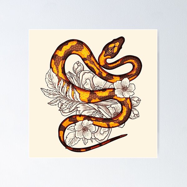 Item preview, Orange Snake designed and sold by MAX SDCH.
