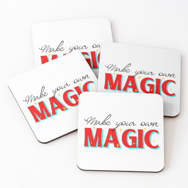 Item preview, Create Your Own Magic Make It Happen Inspirational Quote designed and sold by StickerbashCo.