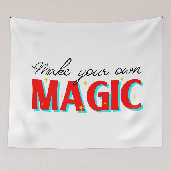 Item preview, Create Your Own Magic Make It Happen Inspirational Quote designed and sold by StickerbashCo.