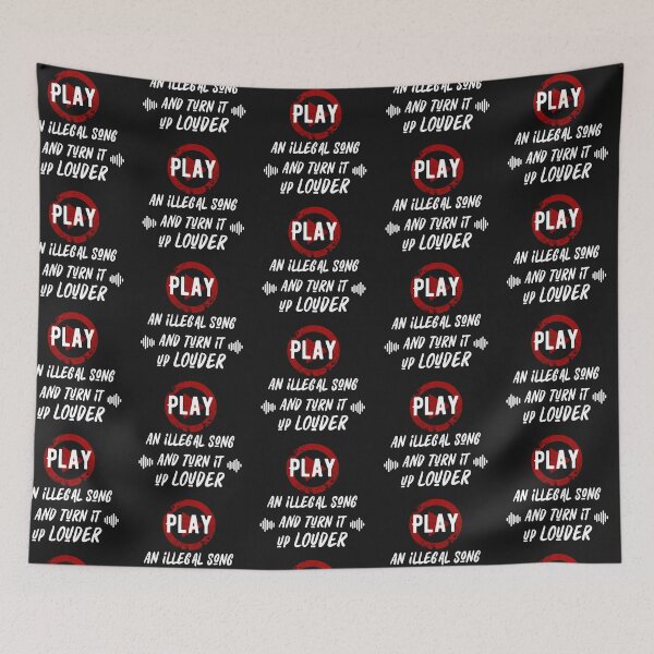 Item preview, Play An Illegal Song And Turn It Louder designed and sold by QlickDesign.