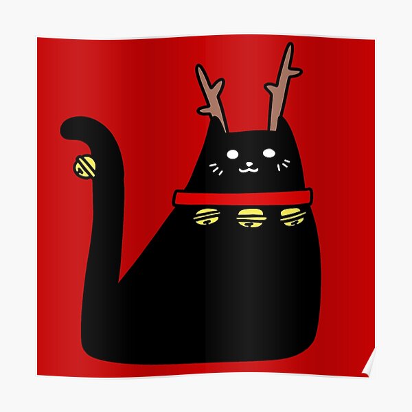 Cartoon Fat Black Cat Pattern Cartoon Fat Black Cat Pattern