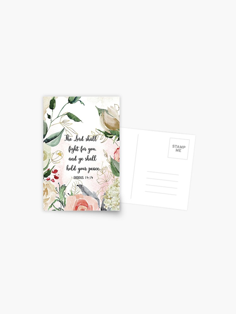 The Lord Fights for You {Postcard}
