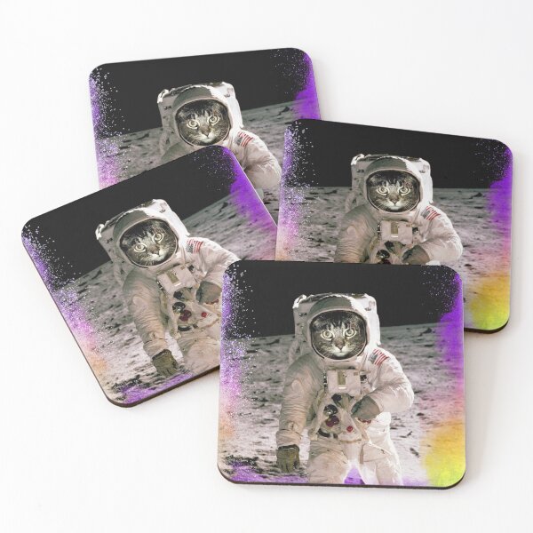 Item preview, Cosmic Cat on The Moon designed and sold by ajaxstyle.