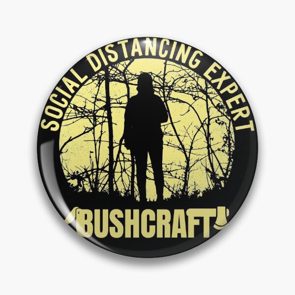 Artikelvorschau, Bushcraft-Design, Experte für soziale Distanzierung. Schönes Geschenk für jemanden, der Bushcraft mag. entworfen und verkauft von NobelFashion.