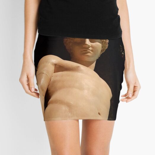 My Love in Marble Statue Mini Skirt