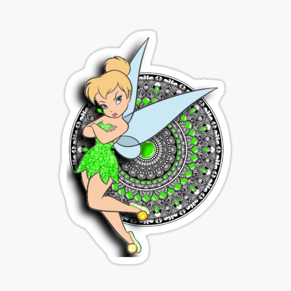 Tinkerbell Sticker For Sale By Dishahalder Redbubble 