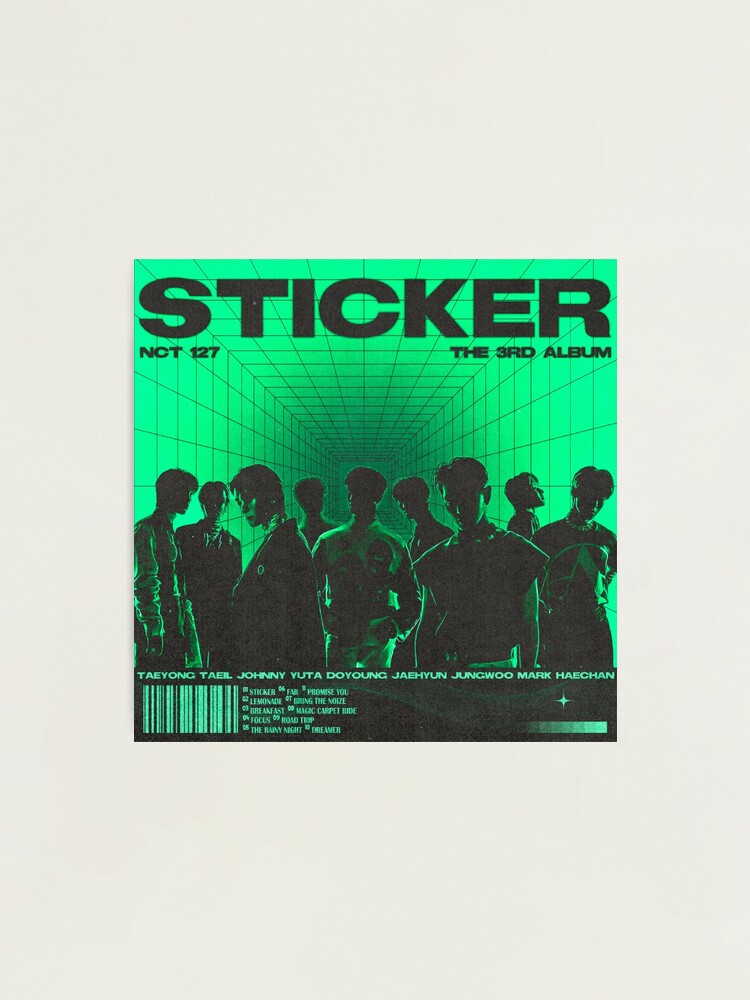 NCT NCT127 3rd Album Sticker Sticky Version Official Photocard Postcard  Sticker