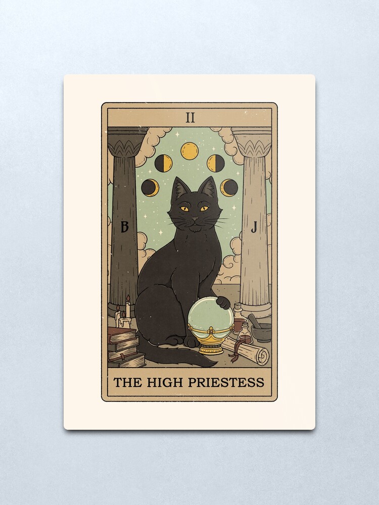 Alternate view of The High Priestess Metal Print