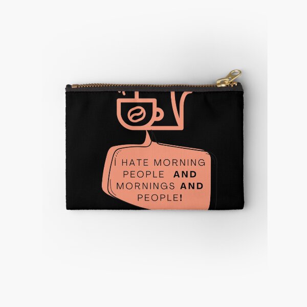 Item preview, I Hate Morning People AND Mornings AND People Coffee Cat designed and sold by Naked-Alien.