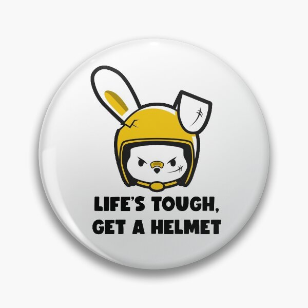 Item preview, Life Is Hard Get A Helmet Life Motivation designed and sold by StickerbashCo.