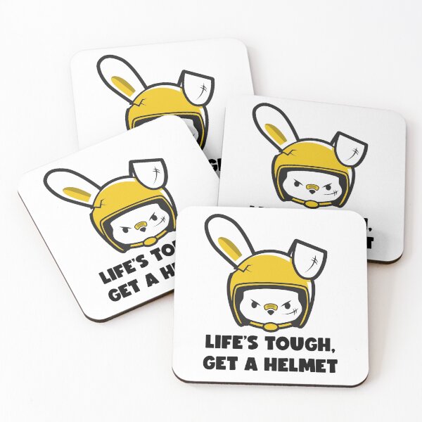Item preview, Life Is Hard Get A Helmet Life Motivation designed and sold by StickerbashCo.
