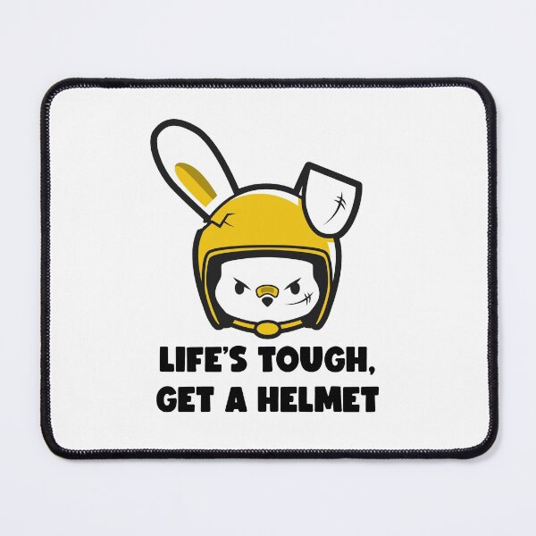 Item preview, Life Is Hard Get A Helmet Life Motivation designed and sold by StickerbashCo.