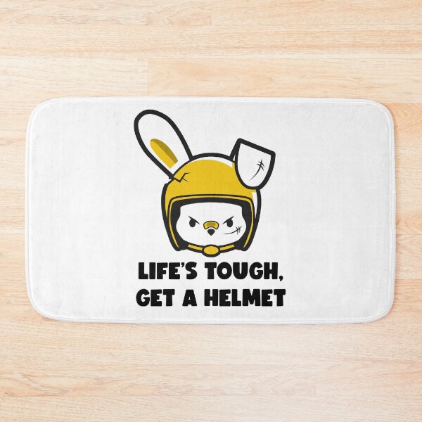Item preview, Life Is Hard Get A Helmet Life Motivation designed and sold by StickerbashCo.