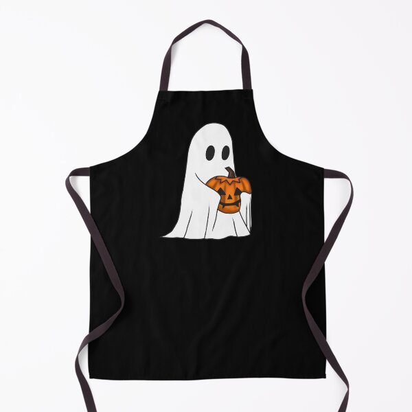 Item preview, Spooky Ghost Boy Loves His Jack-o-lantern II designed and sold by velvetearth.