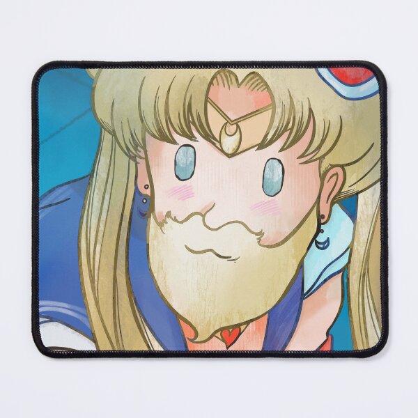 Bearded Moon. Mouse Pad