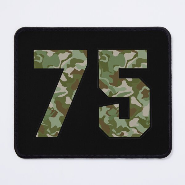 Item preview, Army Camo Number Seventy-five Veteran Lucky Number 75 designed and sold by Urosek.