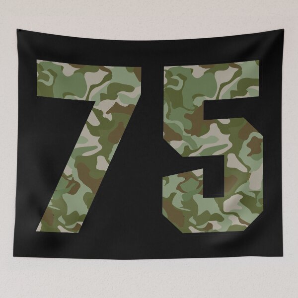 Item preview, Army Camo Number Seventy-five Veteran Lucky Number 75 designed and sold by Urosek.