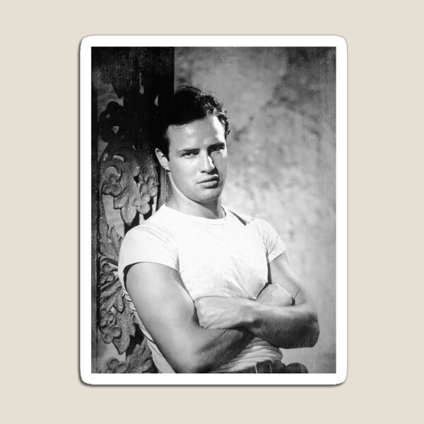 Vista previa del artículo con la obra «Marlon Brando - BW Vintage - D37», diseñado y vendido por DecoWords.