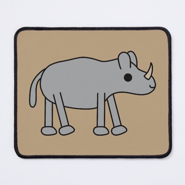 Item preview, Cute Kawaii Rhino designed and sold by KawaiiByDice.