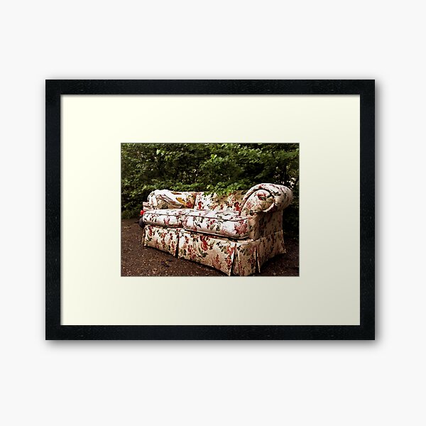 Yard Couch! Framed Art Print