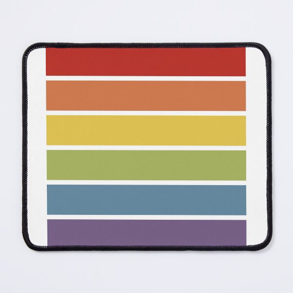 Item preview, Retro Muted Color Striped Gay Pride Rainbow designed and sold by Ricaso.