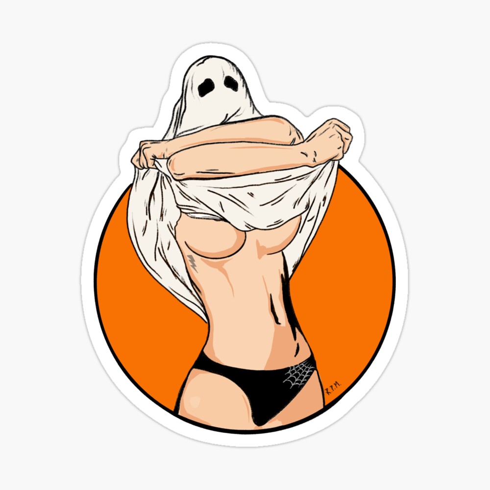 Sexy Sheet Ghost (no background) | Greeting Card