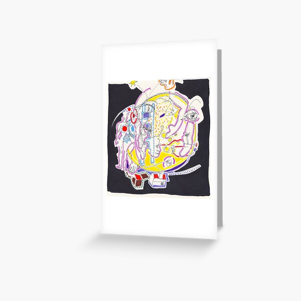 Night Drawings - Les Dessins de Nuit n°57 - Full Moon 3 : The last of the First Serie !!!!!!!!! Greeting Card