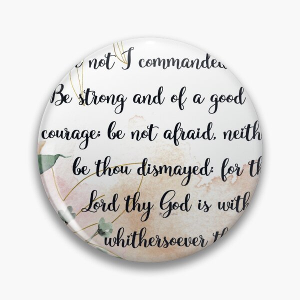 Item preview, Be Strong And Courageous, Joshua 1:9, Bible Verse, Watercolor Scripture,  designed and sold by Dzhenka-Balimez.